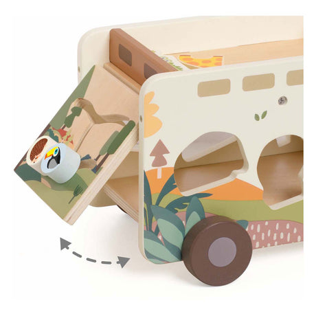 Classic World Holz-Abenteuer-Safari-Formsortierer, 9-teilig.