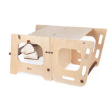 Classic World 2-in-1-Lernturm und Tisch aus Holz, verstellbar, 90 cm