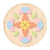 Classic world klassieke wereld mandala puzzel - houten bloemen mozaïek