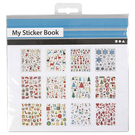 Creativ Company Weihnachtsaufkleber-Paket, 12 Blatt