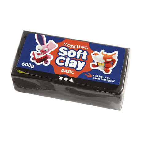 Creativ Company weicher Ton - schwarz, 500gr.