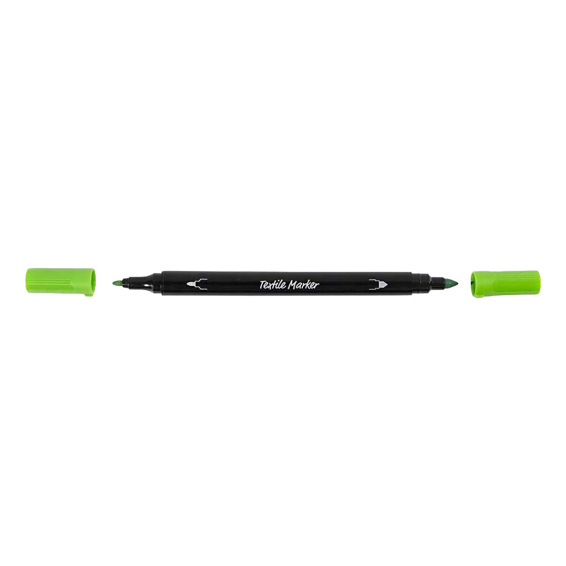 Creativ Company Textilmarker, Strichstärke 2,3 + 3,6 mm, Standardfarben, 20 Stück, 1 Box