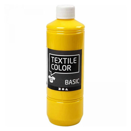 Creativ Company Textilfarbe - Grundfarben, 5x500ml