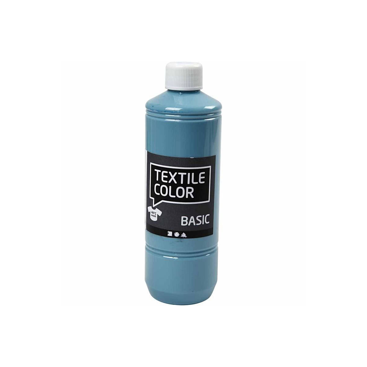Textilfarbe der Firma Creativ – Hellblau, 500 ml