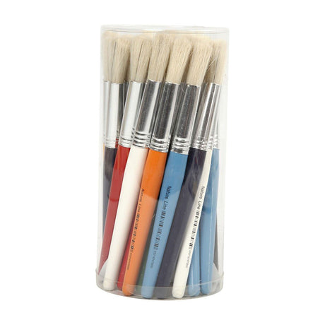 Kreativunternehmen https: www.cchobby.nl brushes-for-children-l-19-cm-b-12-mm-round-30-piece-1-box