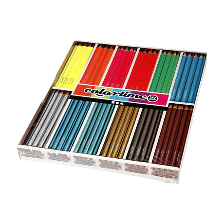 Kreativunternehmen https: www.cchobby.nl colortime-colour-pencils-l-17-45-cm-fill-3-mm-metallic-colours-neon-colours-144-piece-1-box