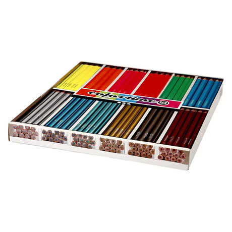 Kreativunternehmen https: www.cchobby.nl colortime-colour-pencils-l-17-45-cm-fill-3-mm-metallic-colours-neon-colours-144-piece-1-box