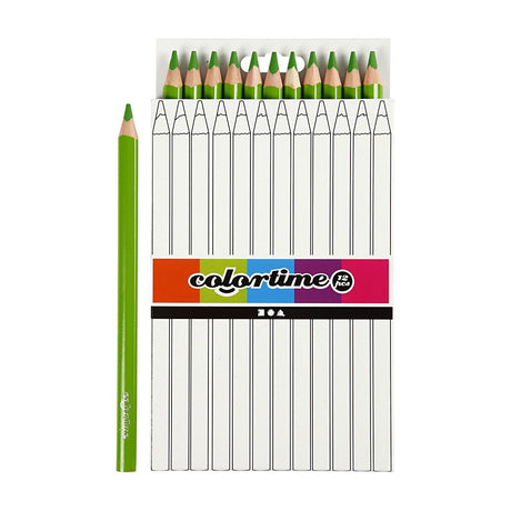 Creativ Company dreieckige Jumbo-Buntstifte - hellgrün, 12 Stk.