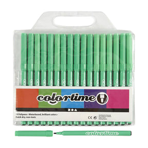 Creativ Company hellgrüne Marker, 18 Stück.