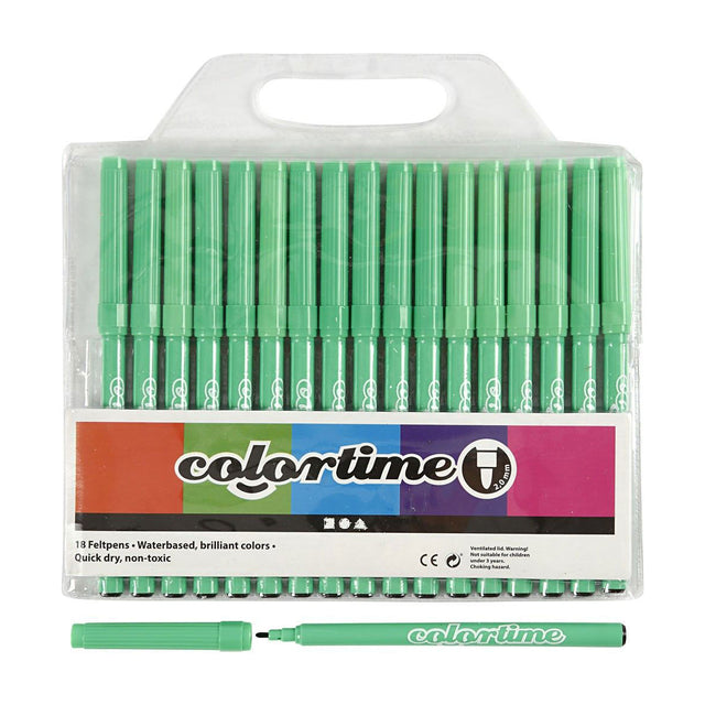 Creativ Company hellgrüne Marker, 18 Stück.