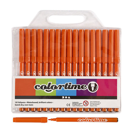 Creativ Company Orange Marker, 18 Stk.