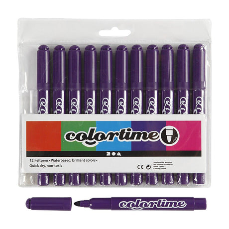 Creativ Company lila Jumbo-Marker, 12 Stk.