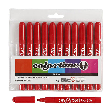 Creativ Company rote Jumbo-Marker, 12 Stk.