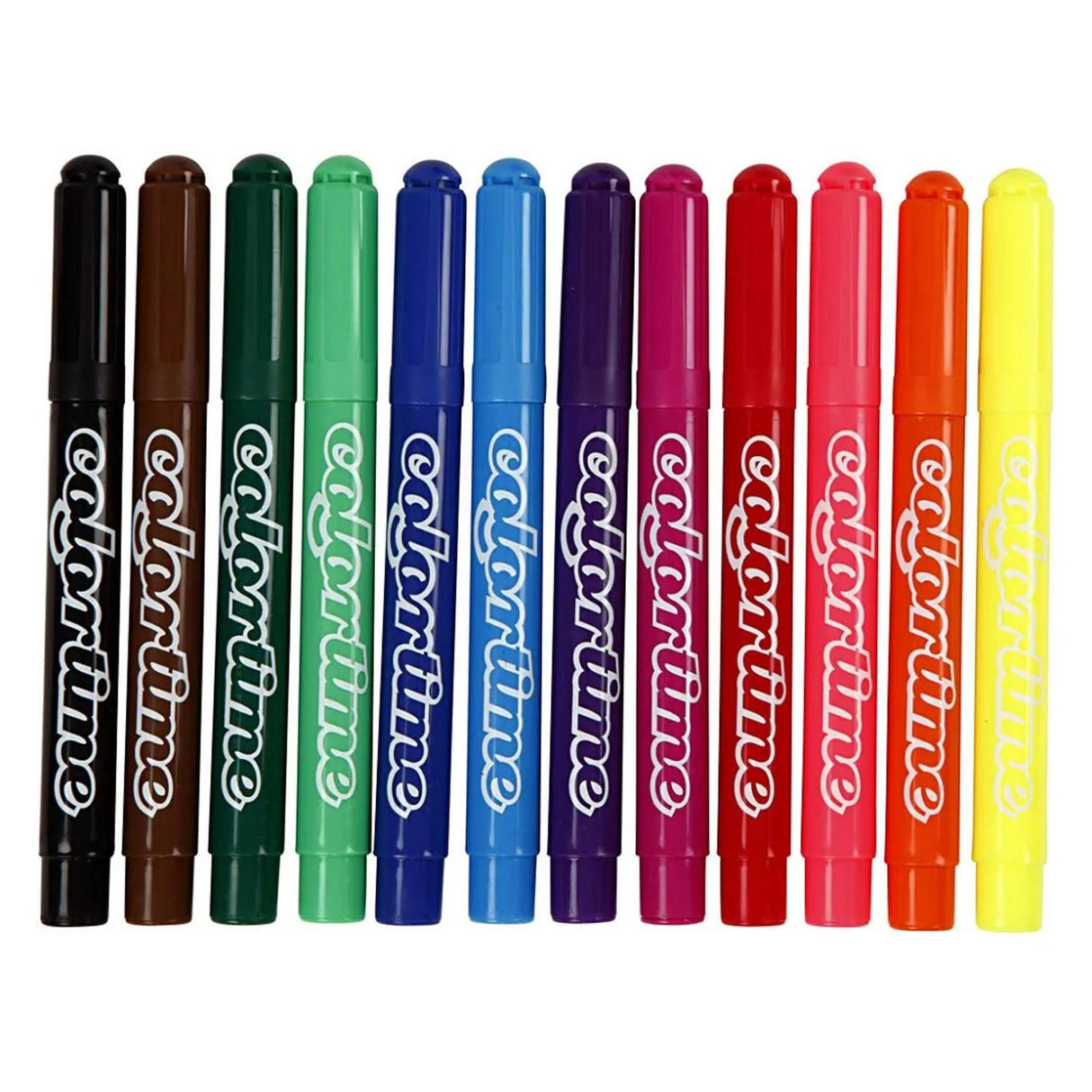 Colortime Großpackung mit 12x24 farbigen Jumbo-Markern