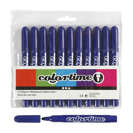 Creativ Company dunkelblaue Jumbo-Marker, 12 Stk.