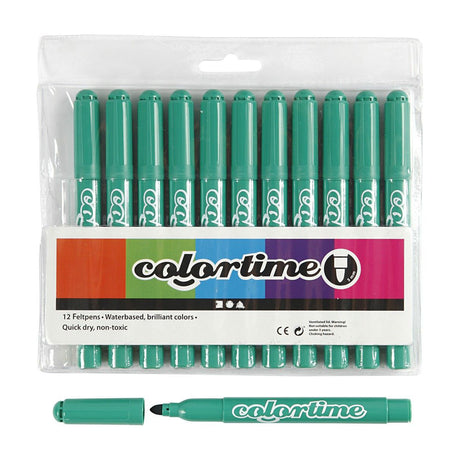 Creativ Company leuchtend grüne Jumbo-Marker, 12 Stk.