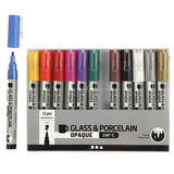 Kreativunternehmen https: www.cchobby.nl Glas-Porzellan-Marker-Liniendicke-1-2-mm-halbopak-verschiedene-Farben-12-teilig-1-Box