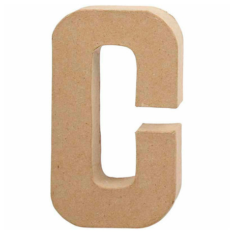 Creativ Firmenbuchstabe Pappmaché - c, 20,5cm