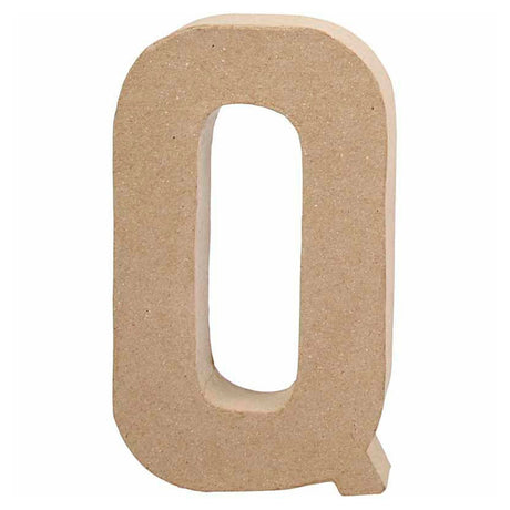 Creativ Firmenbuchstabe Pappmaché - q, 20,5cm