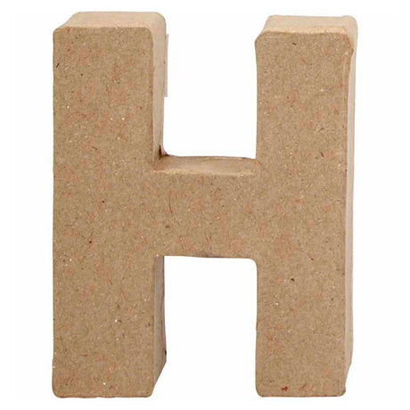 Creativ Firmenbuchstabe Pappmaché - H, 10cm