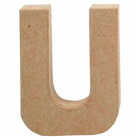 Creativ Firmenbuchstabe Pappmaché - u, 10cm