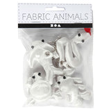 Kreativunternehmen https: www.cchobby.nl-textile-figures-with-keychain-size-4-8-cm-white-4-piece-1-box