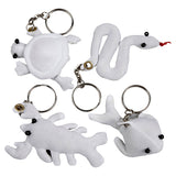 Kreativunternehmen https: www.cchobby.nl-textile-figures-with-keychain-size-4-8-cm-white-4-piece-1-box