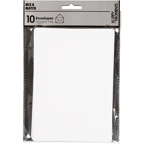 Kreativunternehmen https: www.cchobby.nl Briefumschläge-Größe-Umschlag-11-5x16-cm-110-Weiß-10-Stück-1-Box