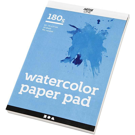 Kreativunternehmen https: www.cchobby.nl Aquarellblock-A5-Blatt-148x210-mm-180-gr-weiß-20-Blatt-1-Stück