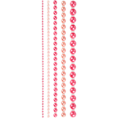 Creativ Company Halbstabperlen rosa 2-8mm, 140Stk.