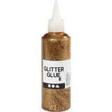 Kreativfirma Glitter Kleber Gold, 118 ml
