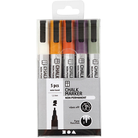 Kreativfirma Krijt Marker Pastellfarben, 5st.
