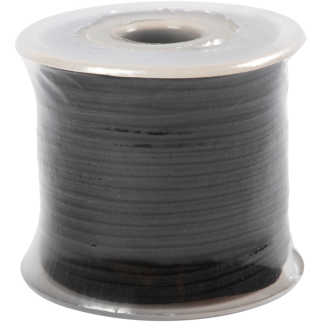 Creativ Company Elastikstärke 2mm schwarz, 25m