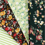 Creativ Company Patchworkstoff grün 45x55cm, 4 Stk.