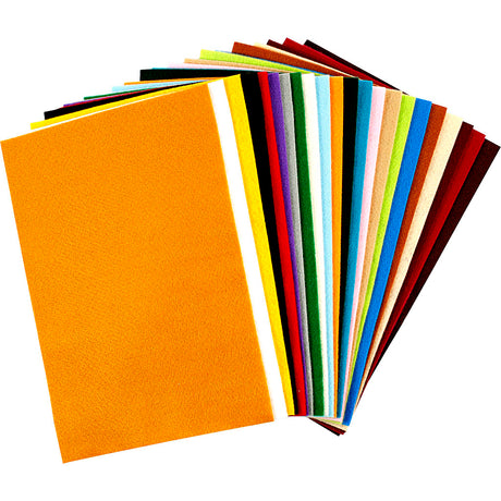 Creativ Company Hobbyfilz verschiedene Farben, 24 Blatt