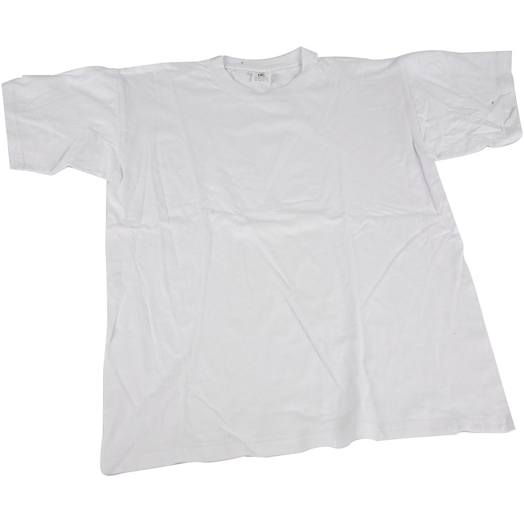 Creativ Company T-Shirt weiß mit Rundhalsausschnitt aus Baumwolle, 12-14 Jahre