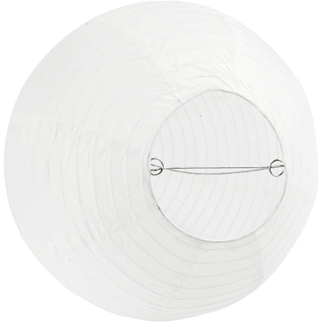 Creativ Company Reispapierlampe weißer Tropfen, 27cm