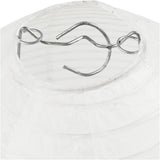 Creativ Company Reispapierlampe weißer Tropfen, 27cm