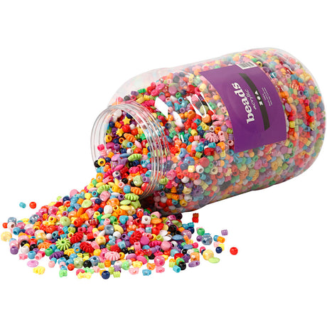 Kreativunternehmen https: www.cchobby.nl Bucket-with-plastic-beads-size-6-20-mm-hole-size-1-5-6-mm-ca-8100-piece-3000-gr-5700-ml-1-bucket
