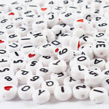 Creativ Company Buchstabenperlen weiß 7mm, 200Stk.