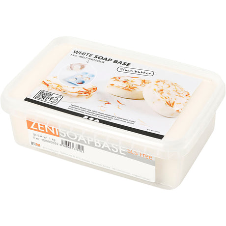 Creativ Company Sheabutter Seifenbasis weiß, 1kg