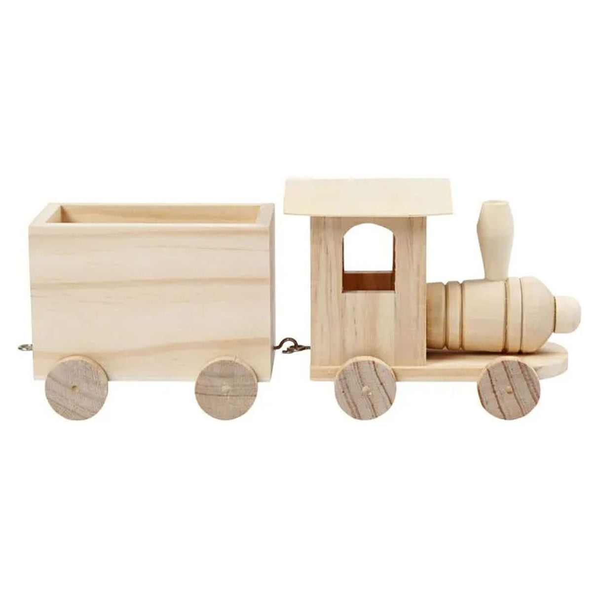Creativ Company Holzeisenbahn mit Waggon