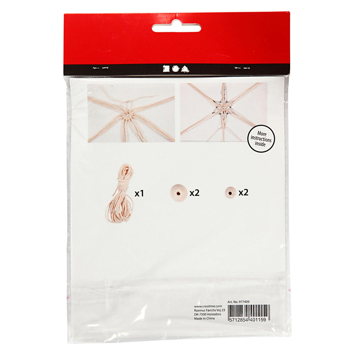 Creativ Company Mini-Kreativset Makramee-Schneeflocke