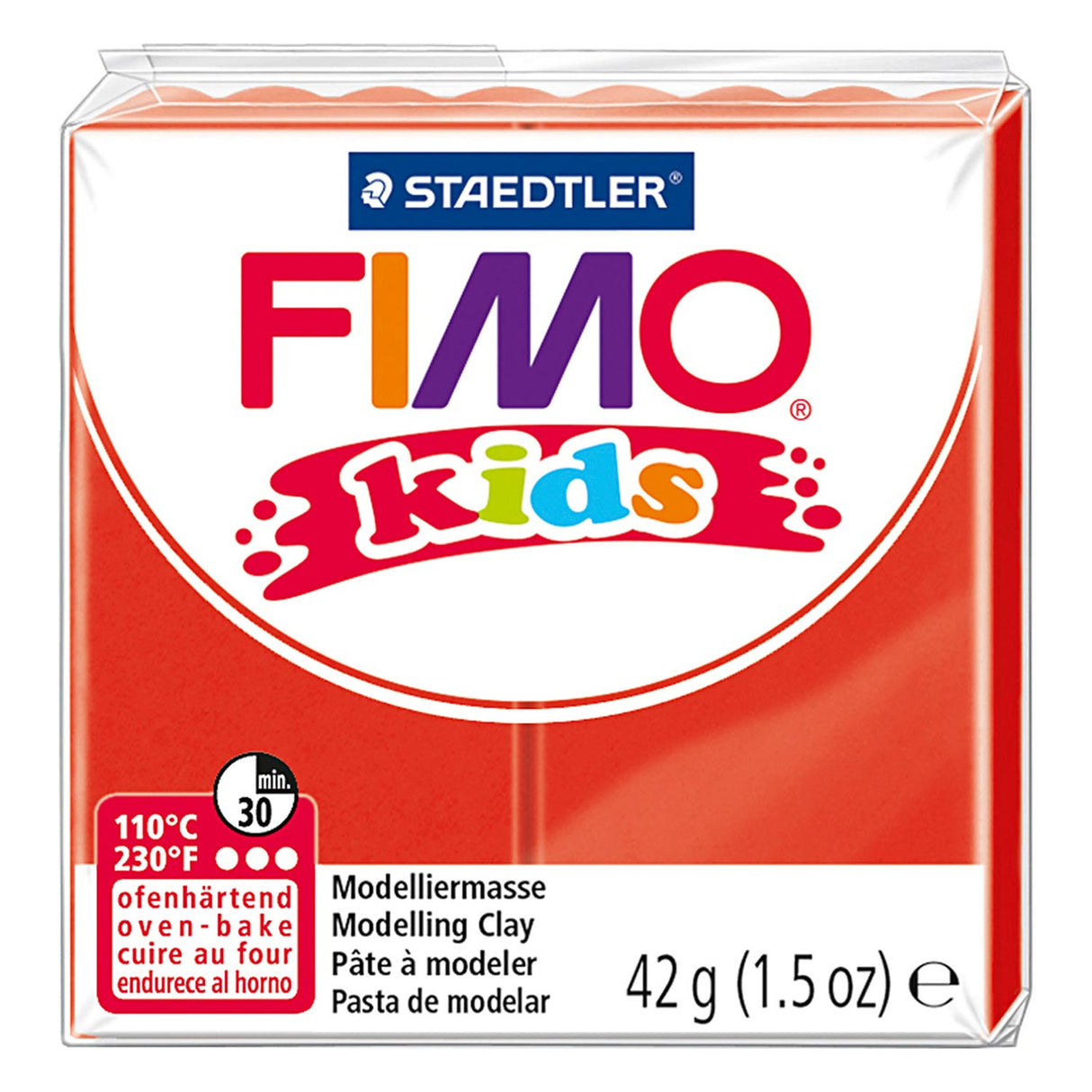Fimo Kids Modelliermasse rot, 42gr