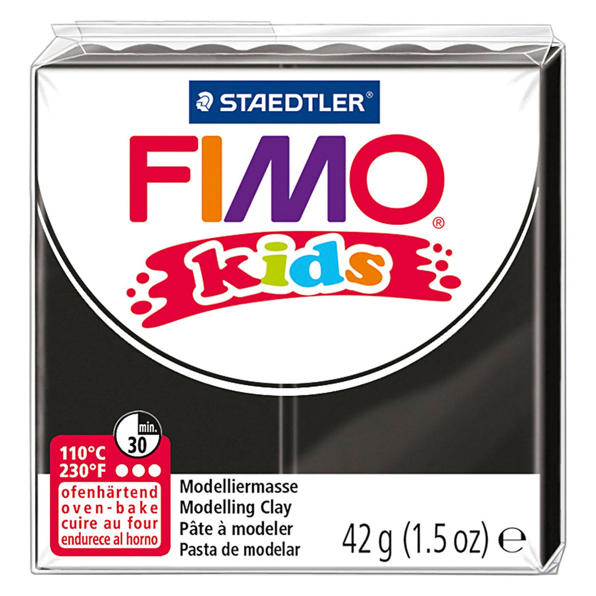 Fimo Kids Modelliermasse schwarz, 42gr