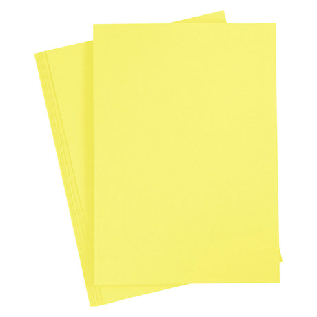 Creativ Company Farbkarton, Kanariengelb, A4, 20 Blatt