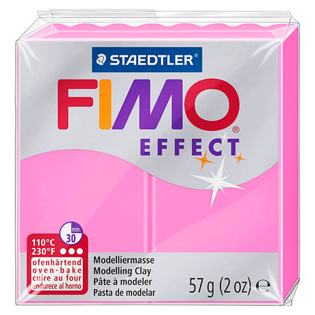 Fimo-Effekt-Modelliermasse Neonrosa, 57gr