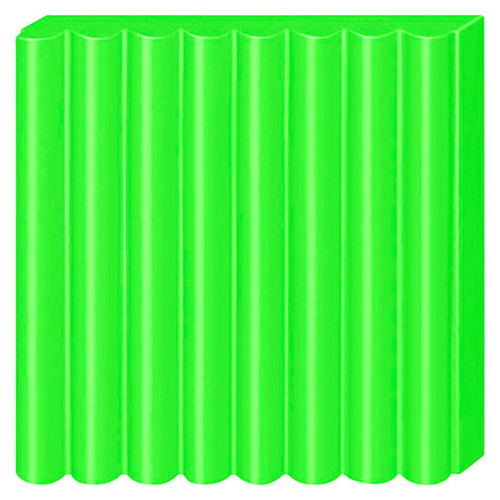 Ofenhärtende Modelliermasse mit Fimo-Effekt, Standardblock 57 g – neongrün