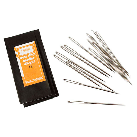 Creativ Company Sticknadeln mit spitzer Spitze, 5,4 cm, 25 Stk.