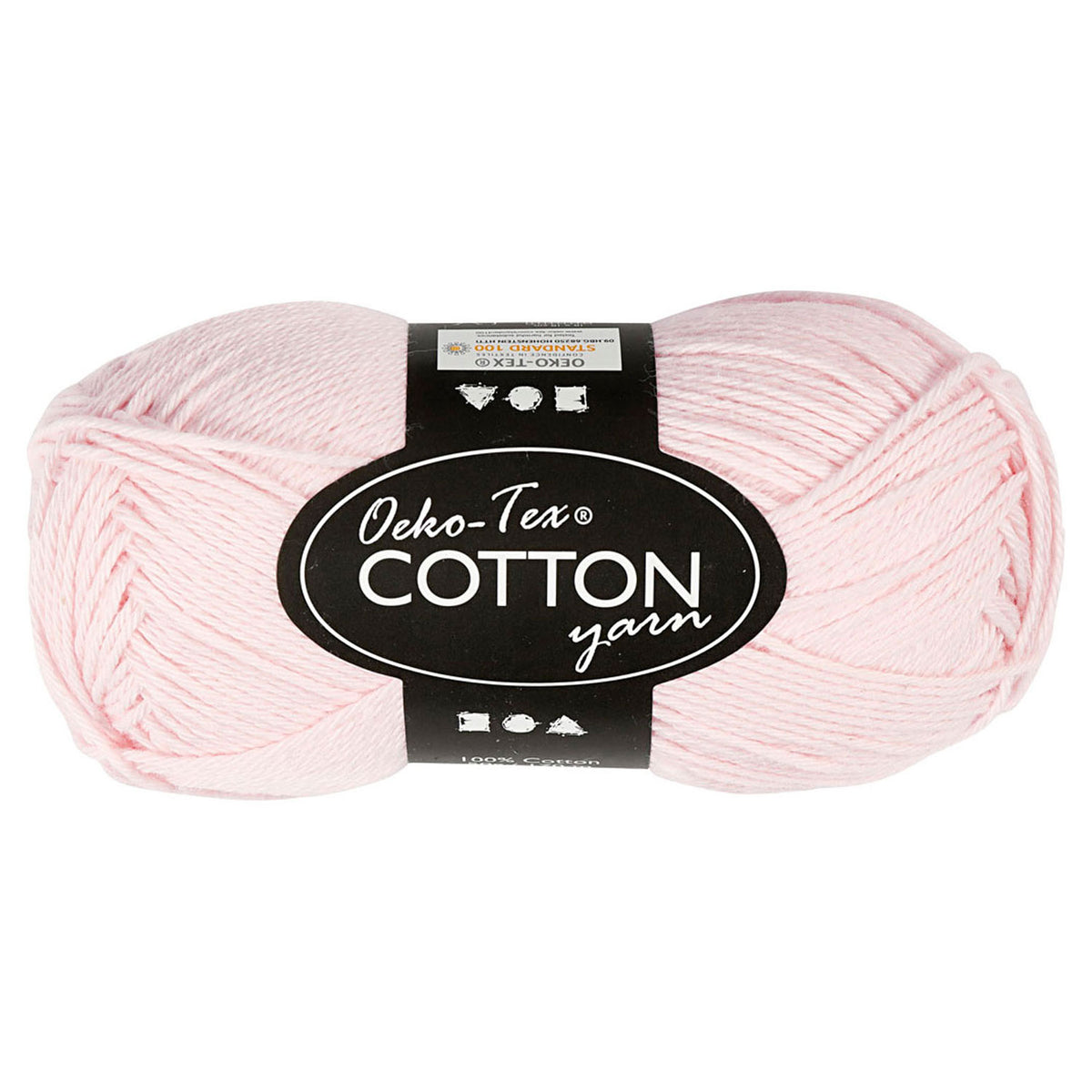 Creativ Company Baumwollgarn, Staubrosa, 50 g, 170 m
